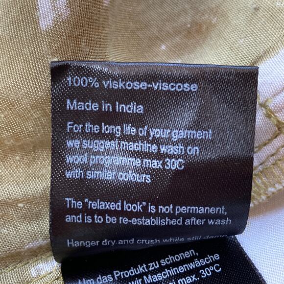 Masai Modern Geo Print Tunic Blouse Size Large Relaxed Scoop Neck - Picture 5 of 10